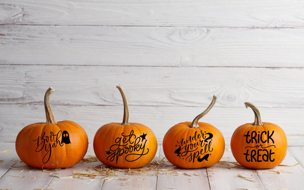 Halloweenowe Naklejki na Dynie